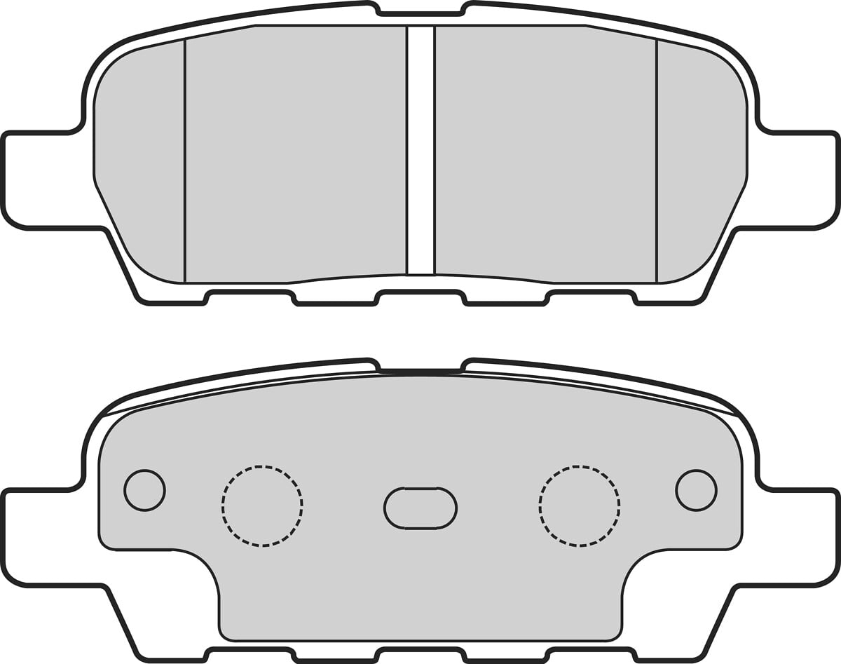 Jeu de 4 plaquettes de frein VALEO ref. 302648